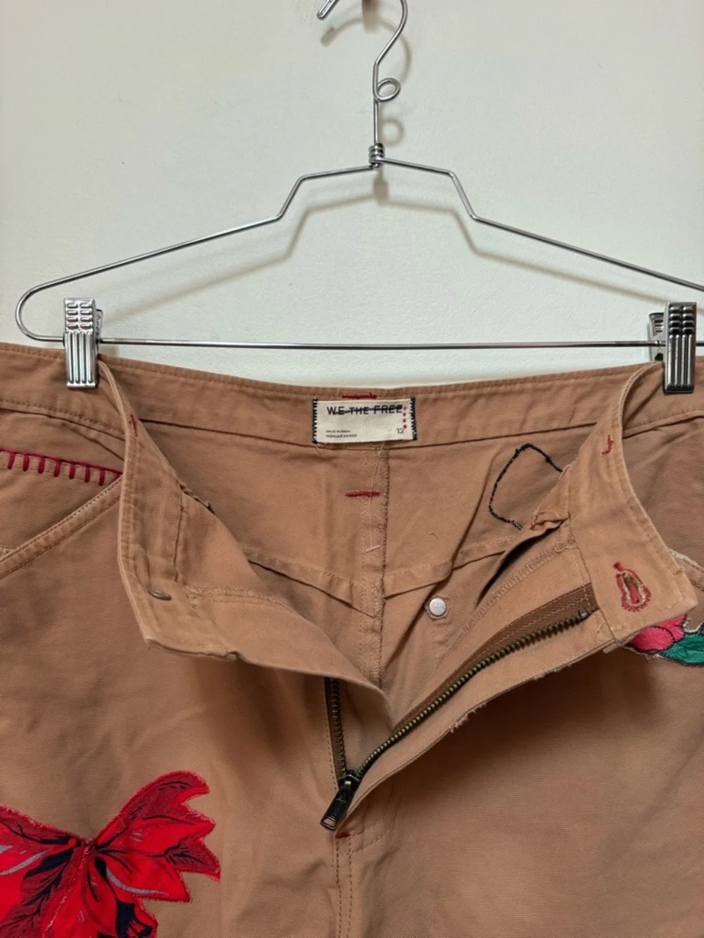 NWOT Free People We The Free Bright Time Craft Pants Size 12